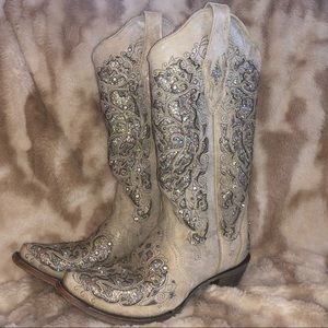 Off white Corral Glitter Boots